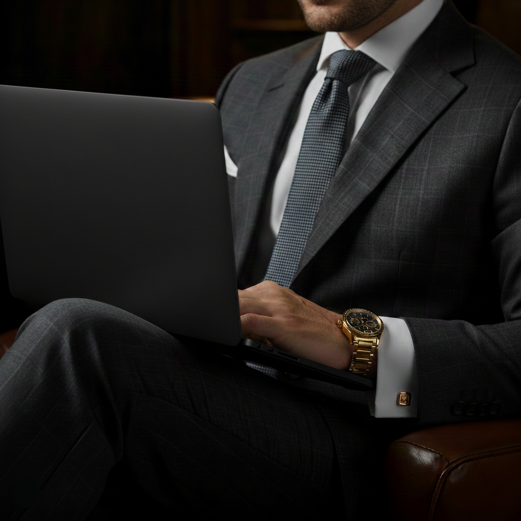 Business Professional Exploring Invoicer ERP